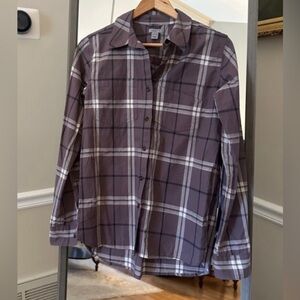 Carhartt Plaid Button Down Shirt Size Small Purple